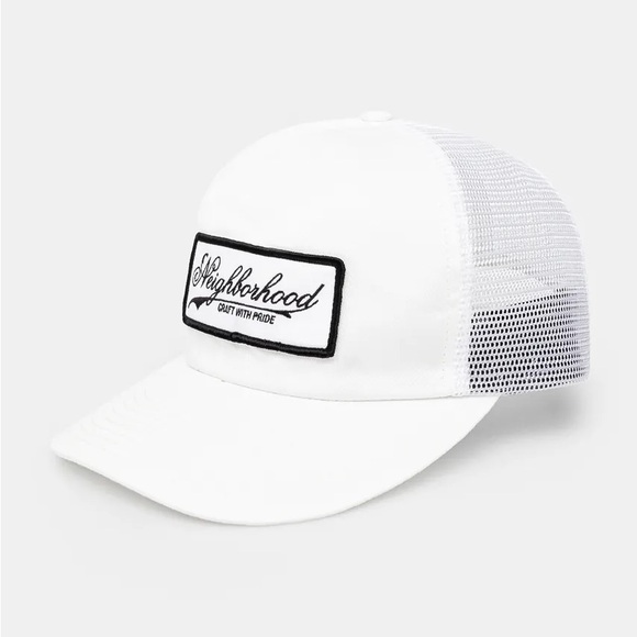 NEIGHBORHOOD cotton baseball cap Mesh Cap-1 white color 241YGNH.HT11